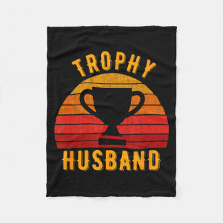 Trophy Ehemann Lustiges Design für Kunstwerke Fleecedecke