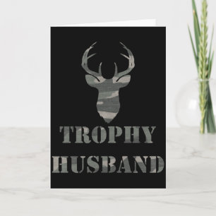 Trophy Ehemann Lustiges Männer Geschenk T-Shirt Karte