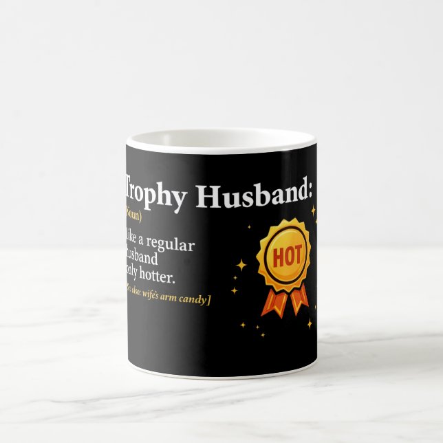 Trophy Ehemann Weltbester Ehemann 1. Platz Kaffeetasse (Mittel)