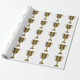 TROPHY GOLD: Geschäftserfolg, Wettbewerb, Sport Geschenkpapier