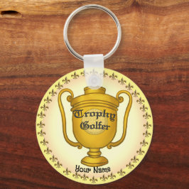 Trophy Golfer Golf Schlüsselanhänger