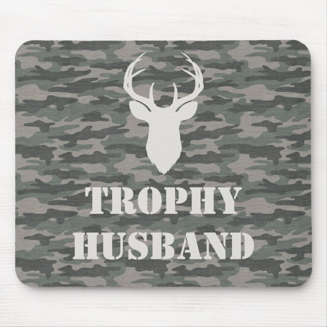 Trophy Husband Funny Men's Gift Mousepad (Vorne)