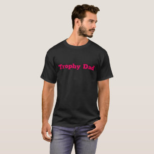 Trophy Vater Red Quote Block Script T - Shirt