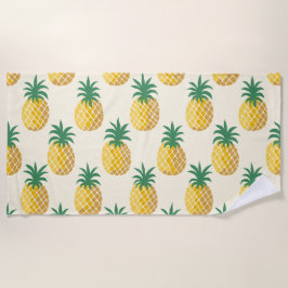Tropic Gold Ananas Yellow Hues Strandtuch