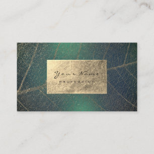 Tropic Gold Foil Kräuter Naturtherapeut Cali Green Visitenkarte