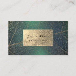 Tropic Gold Foil Kräuter Naturtherapeut Cali Green Visitenkarte