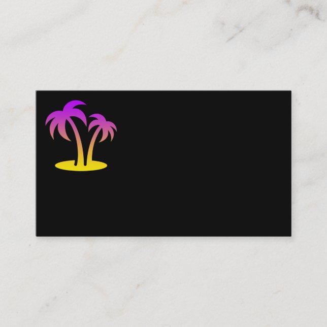 Tropic Island Business Cards Visitenkarte (Vorderseite)