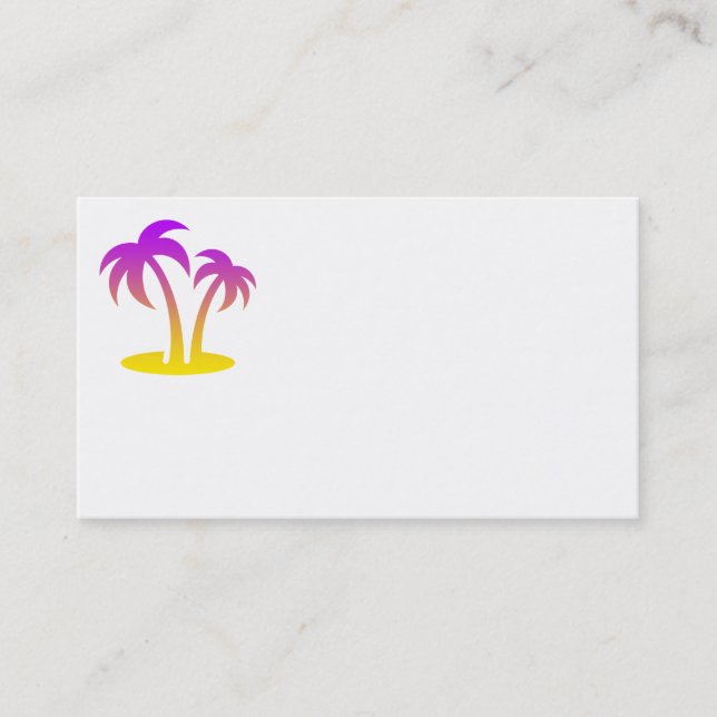 Tropic Island Business Cards Visitenkarte (Vorderseite)