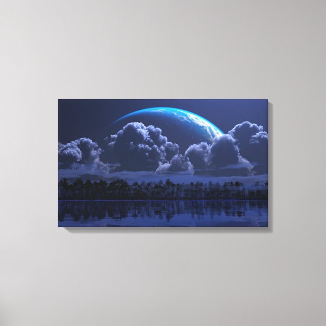Tropic of Aquarius (Night) Leinwanddruck (Vorderseite)