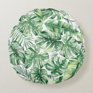 Tropic Rain Rundes Kissen
