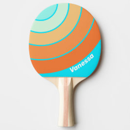 Tropic Splash Circle Stripe with Name Tischtennis Schläger