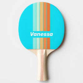 Tropic Splash Pin Striped with Name Tischtennis Schläger