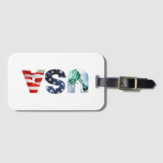 Tropic usa, wie es ist heiß tragbar gepäckanhänger (Vorderseite (Horizontal))