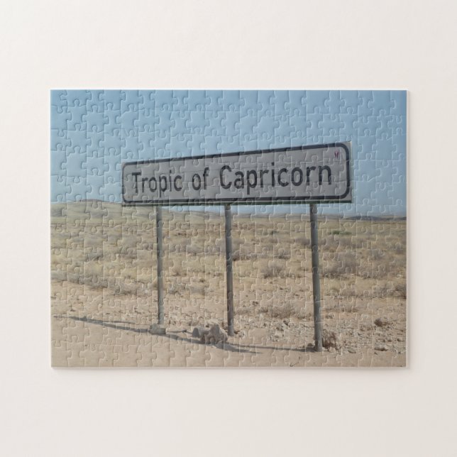Tropic von Capricorn Road Sign Namibia. (Horizontal)