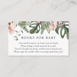 Tropical Aloha Baby Books für Babynahrung Begleitkarte