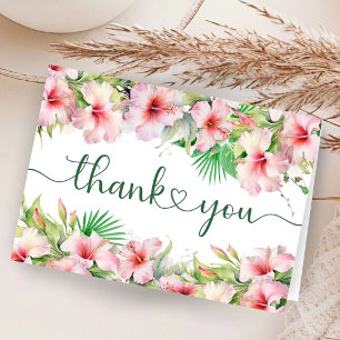 Tropical Aloha Baby Dusche geklappt Danke Karte