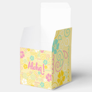 Tropical Aloha - lebhaftes Dekor im Sommer-Party Geschenkschachtel