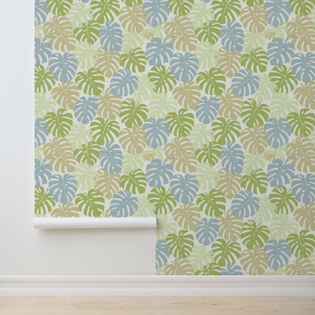Tropical aloha print tapete (Anwendung)