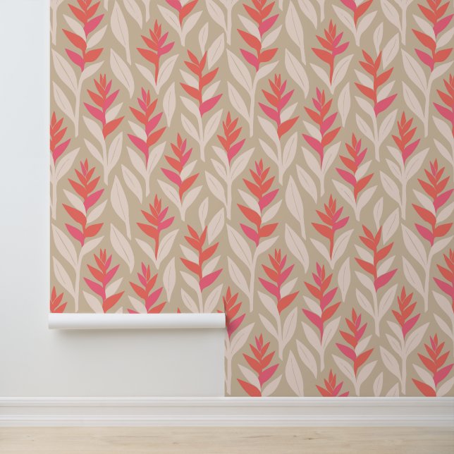 Tropical aloha print tapete (Anwendung)