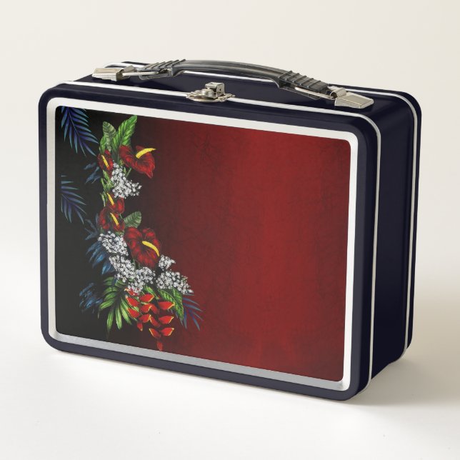 Tropical Aloha Retro Lunch Box (Vorderseite)