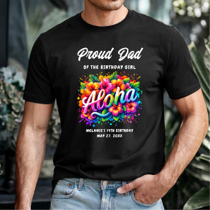 Tropical Aloha Stolz auf den Papa des Geburtstagsm T-Shirt