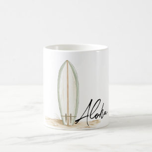 Tropical Aloha Surf Board Kaffeetasse