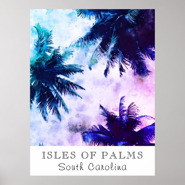 *~* Tropical AP25 Reisepersonalize - Palm Tree Poster (Vorne)