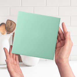 Tropical Aqua Green Schlicht Color Tile Fliese