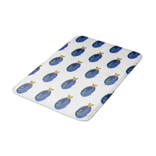 Tropical Aquarium Fish Kids Blue Badezimmer Badematte