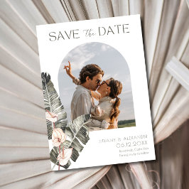 Tropical Arch Foto Beach Hochzeit Save The Date