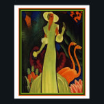 Tropical Art Deco Print von William P. Welsh 16x20 Poster<br><div class="desc">Farben,  Art Deco,  Tropical Print von William P. Welsh 16 x 20</div>