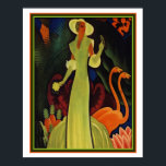 Tropical Art Deco Print von William P. Welsh 16x20 Poster<br><div class="desc">Farben,  Art Deco,  Tropical Print von William P. Welsh 16 x 20</div>