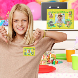 Tropical Baby Animals Button Kindergeburtstag Gefa