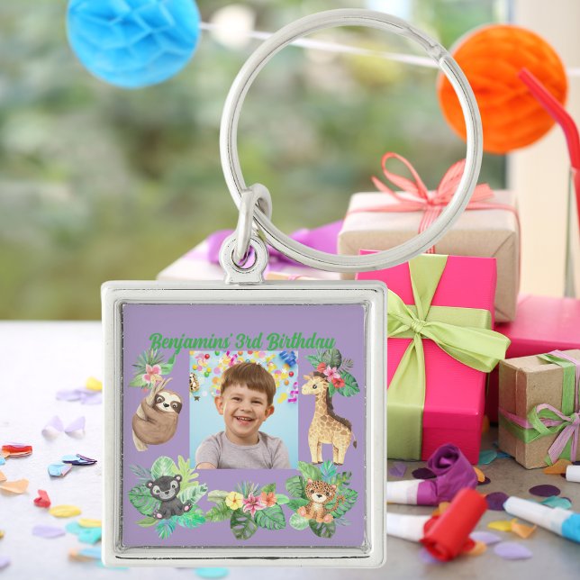 Tropical Baby Animals Schlüsselanhänger Kindergebu (Von Creator hochgeladen)