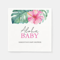 Tropical Baby Dusche Hibisken Blume