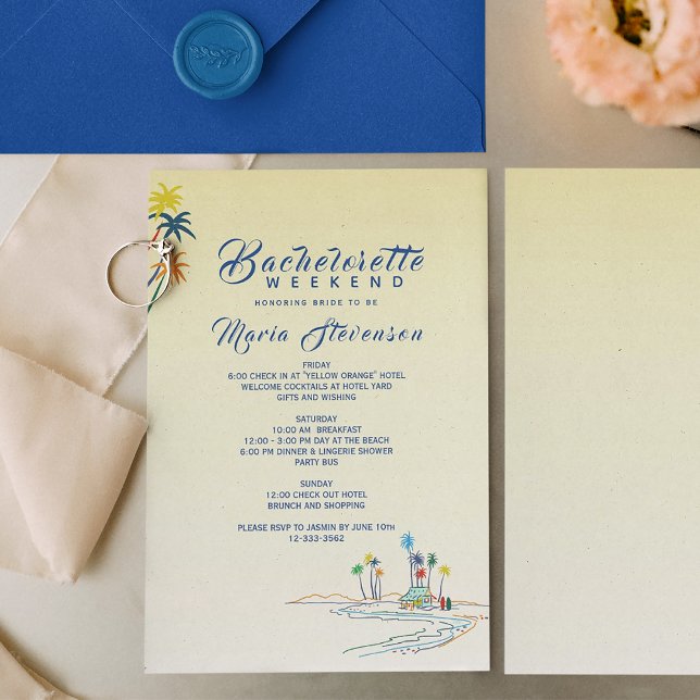 Tropical Bachelorette Weekend Einladung (Von Creator hochgeladen)