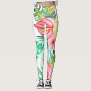Tropical Beach Artwork Leggings