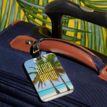 Tropical Beach Bound Gepäcktag