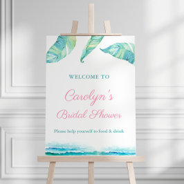 Tropical Beach Brautparty Party Willkommenspaket Poster