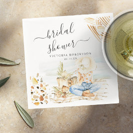 Tropical Beach Brautparty Serviette