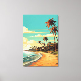 Tropical Beach Canvas Print Leinwanddruck
