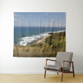 Tropical Beach Caribbean Blue Sea Wandteppich