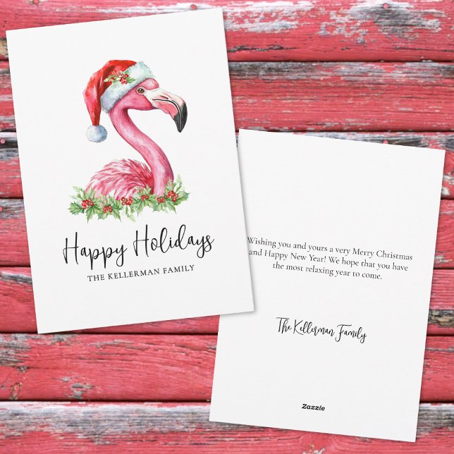 Tropical Beach Christmas Happy Holidays Feiertagskarte (Tropical Beach Christmas Happy Holidays Holiday Card )