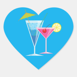 Tropical Beach Cocktail Sticker