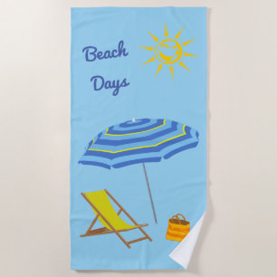 Tropical Beach Days Sommerurlaub unter Sonnenschir Strandtuch