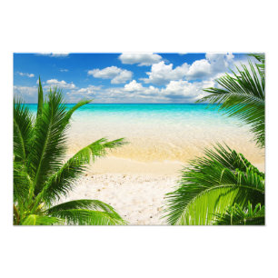 Tropical Beach Foto Print
