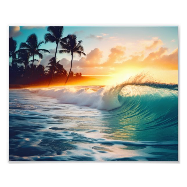 Tropical Beach Foto Print (Vorne)