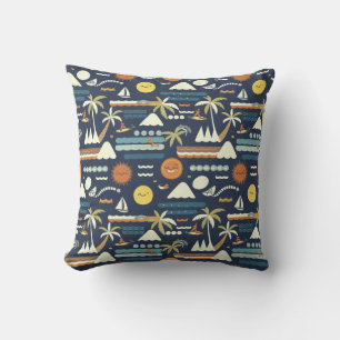 Tropical Beach Fun Muster Kissen