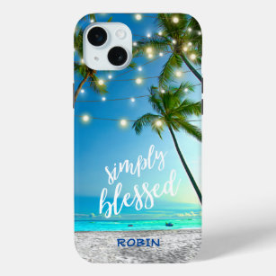 Tropical Beach gesegnet Palmen String Lights Case-Mate iPhone Hülle