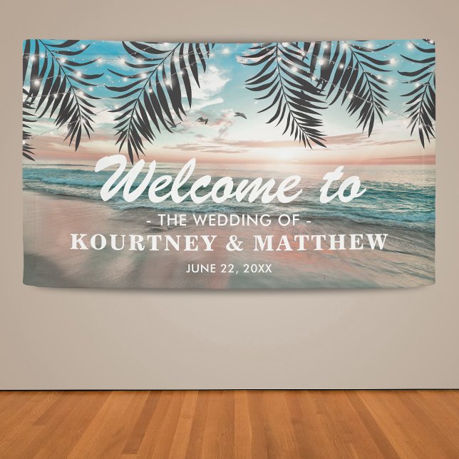 Tropical Beach Hochzeit in Urlaubsort Banner (Von Creator hochgeladen)